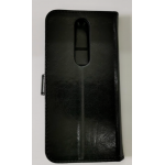 Black Book Case Flip with Strap For Nokia 5.1 TA-1075 Slim Fit Look